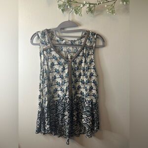 Patrons Of Peace | Boho Floral Sleeveless top